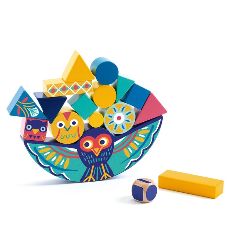 Djeco_Építő játék - Uhu egyensúly - Ze Balanceo_montessori_készségfejlesztő_babáknak_gyerekeknek
