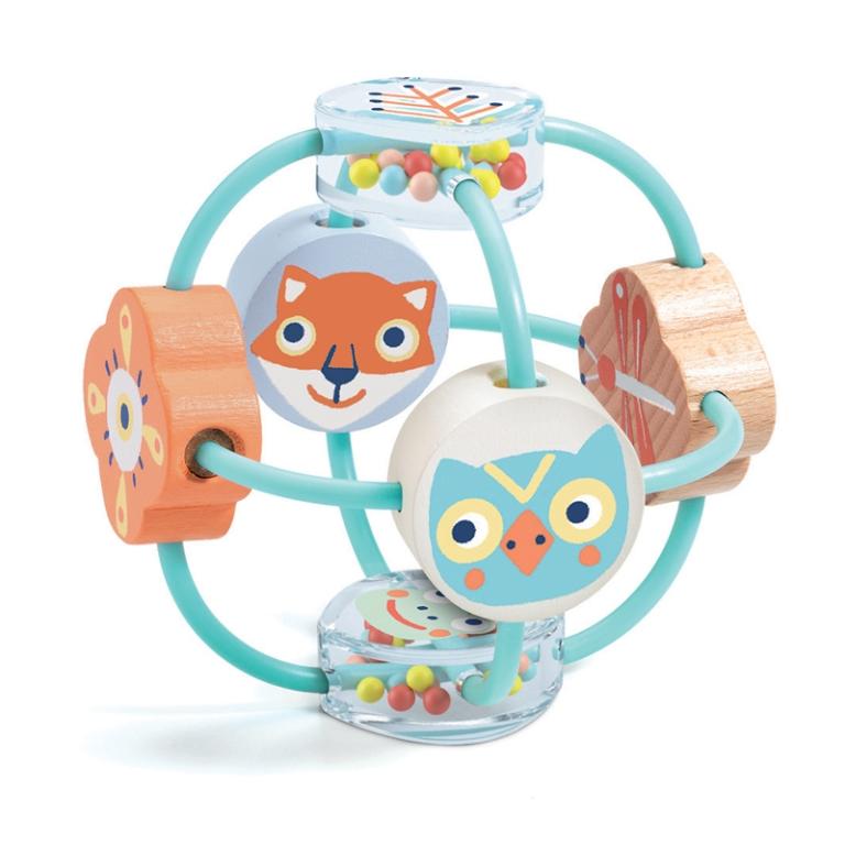  Djeco_Babybali_játék_montessori_csörgő_készségfejlesztő_kicsiknek_babáknak