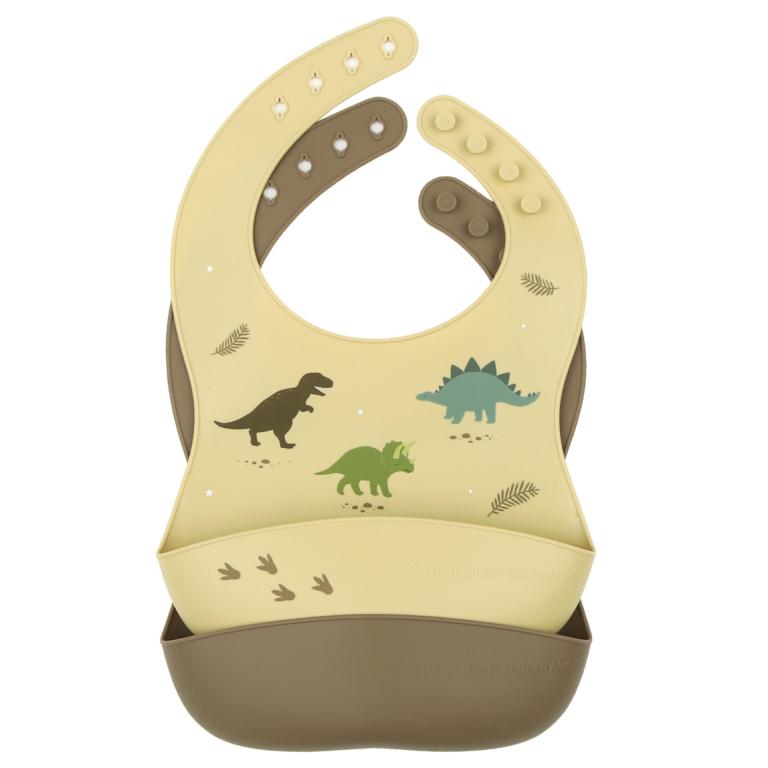  Little Lovely Company_étkezés_szilikon_előke_dinoszaurusz_kicsiknek_babáknak