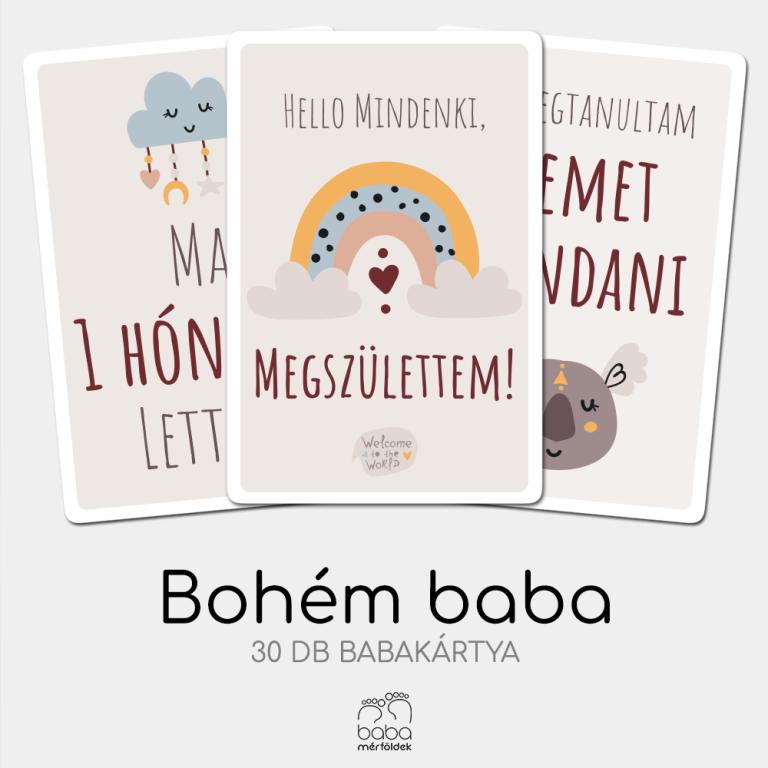 Mérföldkő kártya_babáknak_bohém baba_különleges fotó_1