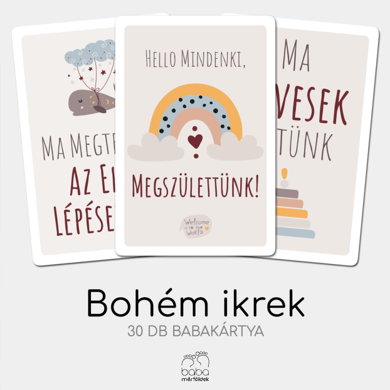 Mérföldkő kártya_babáknak_ikrek_bohém ikrek_különleges fotó