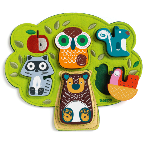  Djeco_Oski_almafa lakói_Formaberako_formaillesztő_ játék_montessori_készségfejlesztő_babáknak_gyerekeknek
